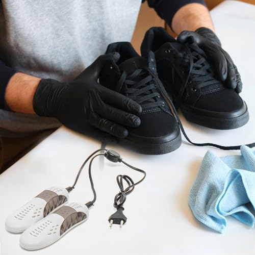 DAWRIS Schuhtrockner Elektrisch, Schuhwärmer, Stiefeltrockner, Mini Skischuhtrockner, Deodorant Entfeuchtung, Schuhtrockner für Wanderschuhe oder auch Skischuhe, Skischuhe, Laufschuhe, Weiß