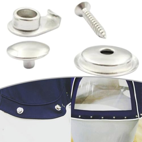 Helilyco Marine Snaps - Kit de cierre de acero inoxidable 316 para barco, lona, camión, coche, caravana, yate
