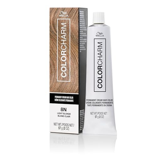 COLORCHARM Permanent Cream Hair Dye | Blonde Hair Color | High Lift, Natural Warm Bronde, Golden Honey Tones | 100% Gray Coverage | Vegan, Free of Phthalates & Parabens | 2 oz.