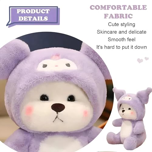 Image of Tickles Cute Anime Cartoon Character Soft Stuffed Plush Animal Toy for Kids Boys & Girls Birthday Gift (Color: Purple Size: 25 cm)