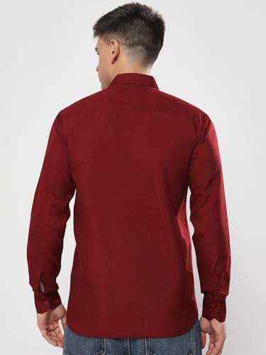 Image of Men's Polycotton Solid Shirt Pack of 3 | Regular Fit Full Sleeve Casual & Formal Wear Shirt Combo for Men | Soft & Durable Shirts