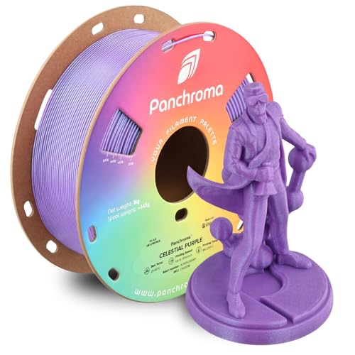 Image of Polymaker Panchroma Celestial PLA Filament 1.75mm for 3D Printer, Purple | Neatly Wound Glitter PLA for Easy Print & Smooth Feeding, Compatible with Bambu Lab & Most 3D Printers