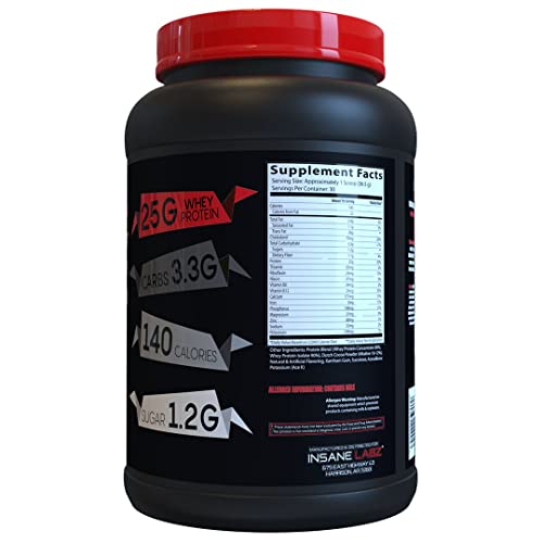 Image of Insane Labz Insane Whey,100% Muscle Building Whey Protein, BCAA Amino Profile, Mass Gainer, Meal Replacement (Chocolate, 30 Servings)