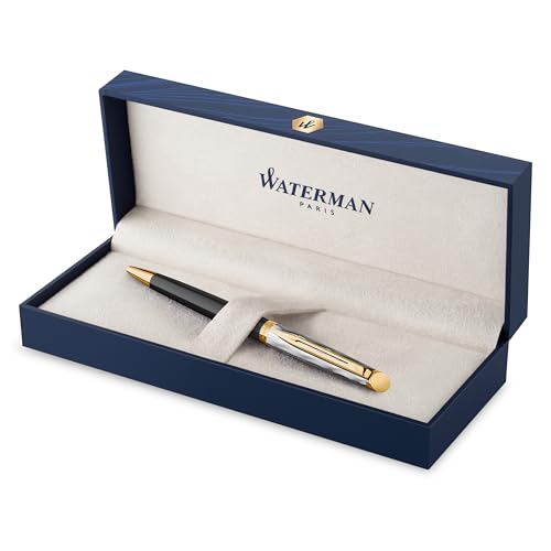 Stylo à Bille Waterman Hémisphère - Gravure Personnalisable - Encre Bleue - Cadeau Élégant