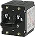 Blue Sea Systems 7241 A-Series Black Toggle Circuit Breaker - Double Pole 50A