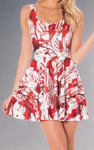 Image of Sister Amy Printed Elastic Sleeveless Shaping Breathable Camisole Skater Dress