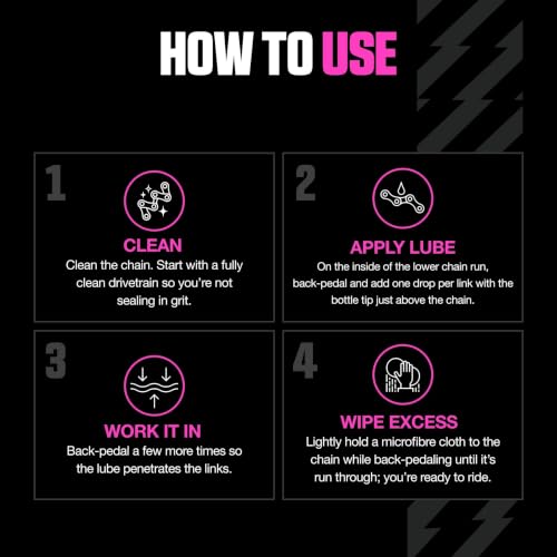 Image of Muc-Off Dry Chain Lube, 50 Milliliters - Biodegradable Bike Chain Lubricant, Suitable for All Types of Bike - Formulated for Dry Weather Conditions