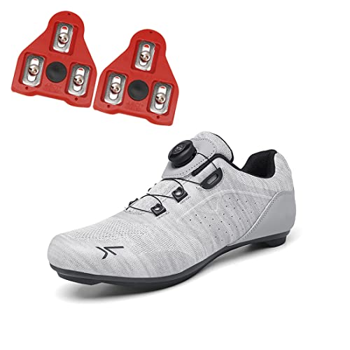 Migoldhot - Migoldhot Mens Compatible Peloton Cycling Shoes Indoor Bike Shoes for Men Road Bicycle Shoes with Delta Cleats Cycle Shoes