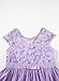 blibean Girls Fashion Summer Short Sleeve Dress Young Kids Flower Lace Mesh Boho Fancy Wedding Guest Dresses Fashion Casual Party Formal Outfits Size 10-11 Year Old Liac Purple