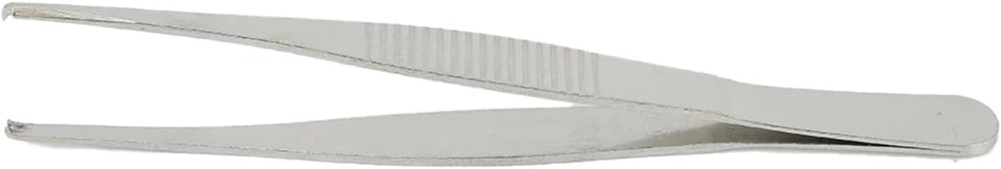 1 Pcs Toothed Tweezers Precise Grip Sales Manipulate Needles Stainless Steel 1 Pcs 125mm / 5Inch