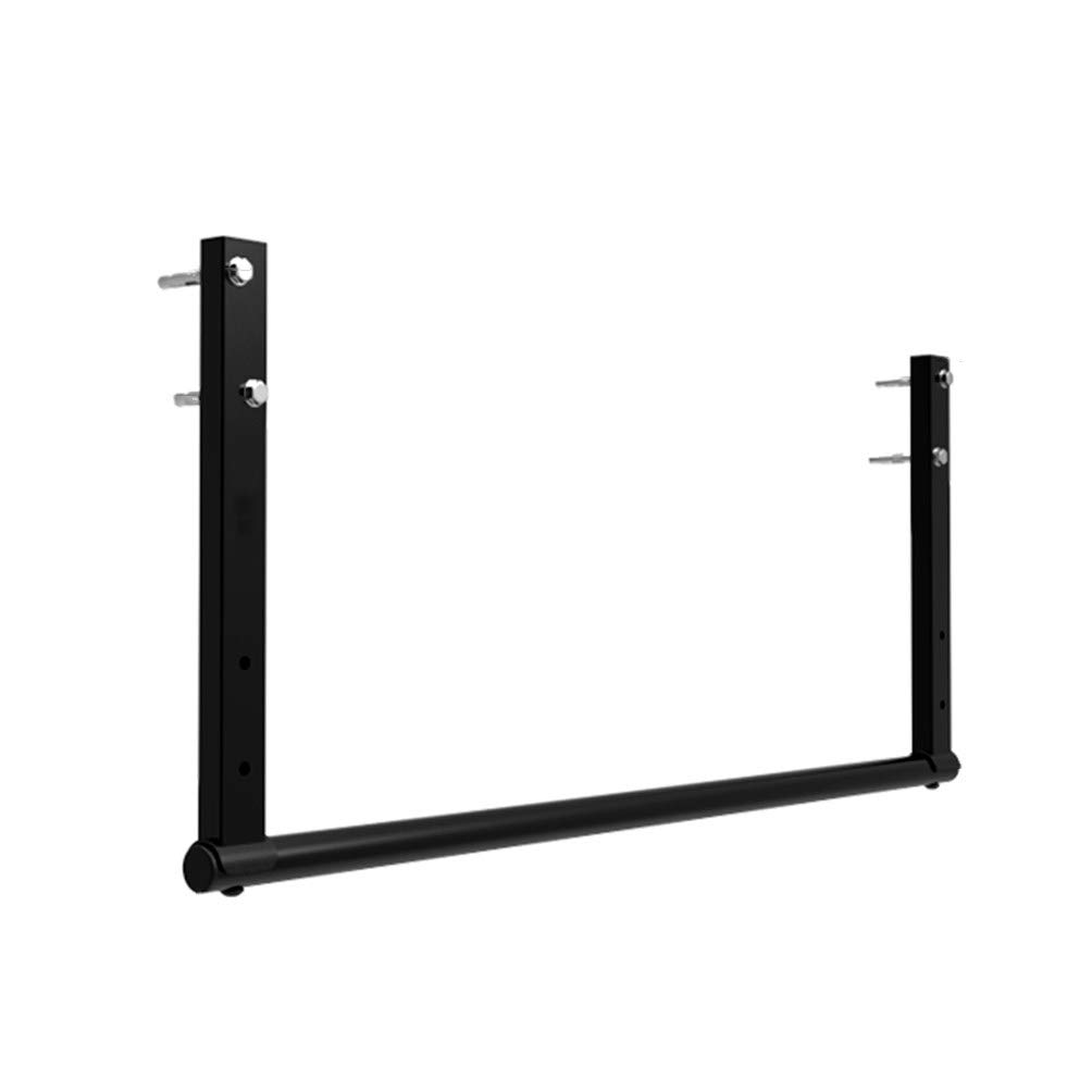 QUSYZD Pull-Up Bars Wall-Mounted Horizontal Bar, Steel Pull-Ups Mounted On Beams, Upper Body Exercise Straight And Curved Bars, Safe Load 300Kg,Black-Curved rod