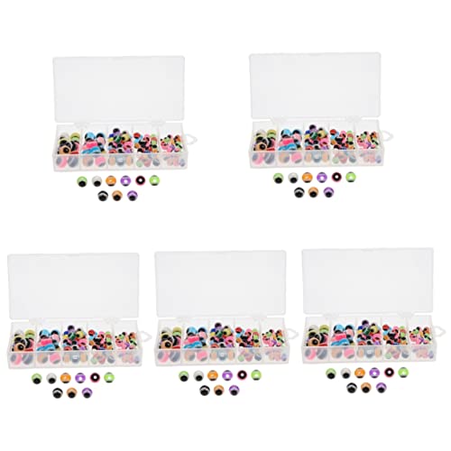 Gafoki 5 Boxes Fish Eye Bead Freshwater Fish Bait Rotating Tail Fishing Lure Fishing Eyes Fishing Accessories Artificial Lure Eyes Fake Baits Silica Gel To Rotate Whopper #TOP9