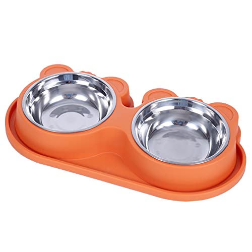 Mangeoire pour chien 2 en 1 surélevée pour nourriture, eau, gamelle double avec gamelle amovible, mangeoire anti-fuite pour animal domestique