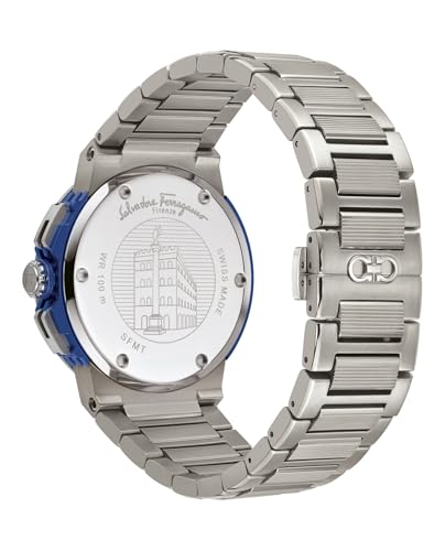 F-80 Titanium Tech Collection Luxury Mens Watch Timepieces with a Grey Bracelet Featuring a Titanium Case and a Black Dial3