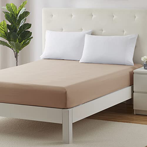 Image of Clara Clark Premier 1800 Deep Pocket Fitted Sheet, Fits up to 16 inch depth - Double Brushed Microfiber.