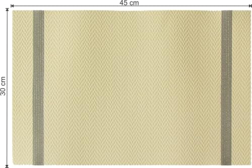 Image of Dribble Premium PVC Placemats Set of 6 | Heat-Resistant, Washable, Waterproof Table Mats | Anti-Slip Dining Table Placemats for Kitchen & Home Decor - 45x30cm, Design - Ivory Charm