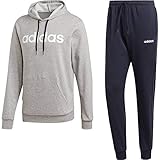 adidas Herren MTS CO HO Tracksuit, medium Grey Heather/Legend Ink/White, S