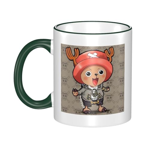 ワンピース マグカップ 保温・保冷 電子レンジ対応 コーヒーカップ 陶器 セラミック 耐高温 軽量 個性人気 誕生日プレゼント大容量 Dark Green