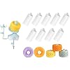 Etcokei Electric Yarn Winder M1 & 9pcs Ball Tube, Compact Cake Winder for Neat Storage & Tangle-Free Knitting/Crocheting, Yarn Winding Tube Yarn Storage Organiazer