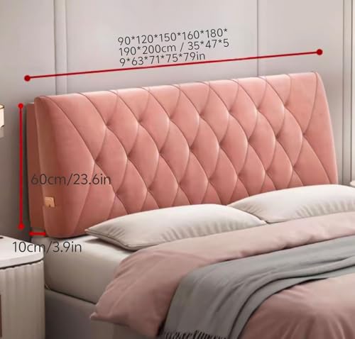 Coussin de lecture grand format 200cm gris pour dossier de lit