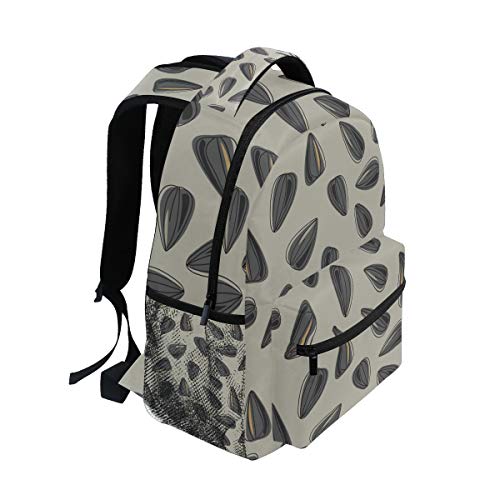 ColourLife Mochila escolar, desenho, sementes de girassol, bolsa para notebook, para homens, mulhere