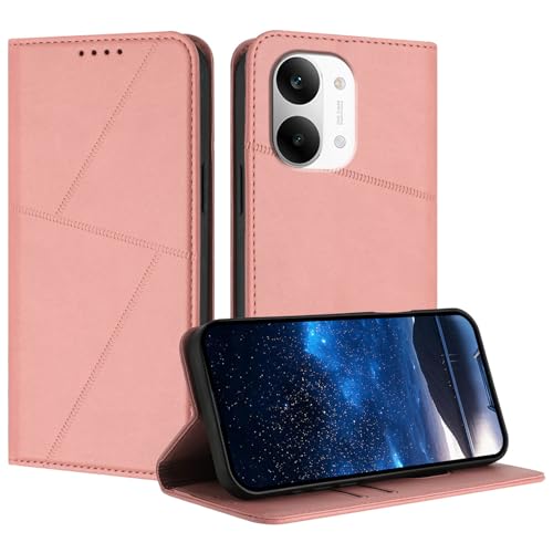 �X�}�z�P�[�X �Ή��@�� for Redmi Turbo 5 Max,�Ή��@�� for Xiaomi Poco X8 Pro Max �}�O�l�b�g�J�� [PU���U�[ + �X�}�z�P�[�X] �E�H���b�g �J�[�h�X���b�g �t���b�v�X�^���h Pink
