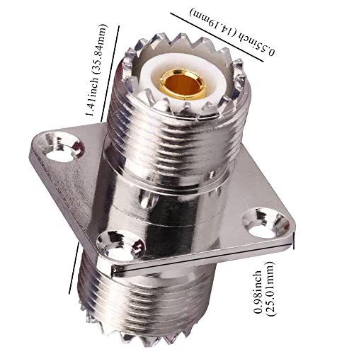 Conector UHF Hembra de Montaje para Panel TUOLNK x 2 miniatura 2