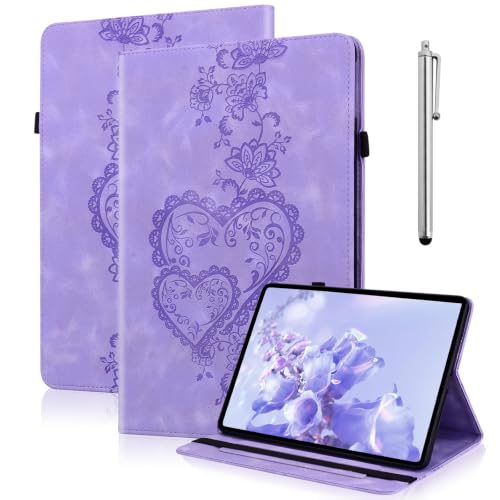 Coque Samsung Galaxy Tab S5e Violette 2019 avec porte-stylo et support résistant