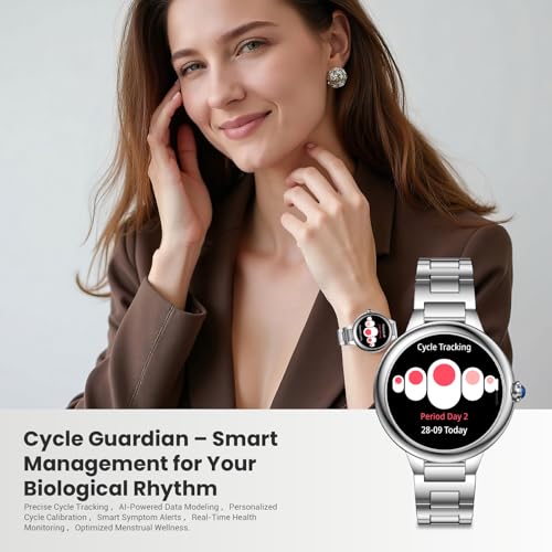 SOUYIE 2026 DA GPT Smart Watch for Women, 1.19" AMOLED Display, AI Customizable Watch Face, Heart Rate, Sleep Monitor, 107 Sports Modes Fitness Tracker, Compatible with iOS & Android - Image 6