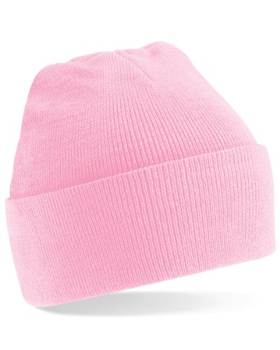 Materiale: 100% acrilico. Beechfield berretto originale con risvolto Classic Pink Taglia unica