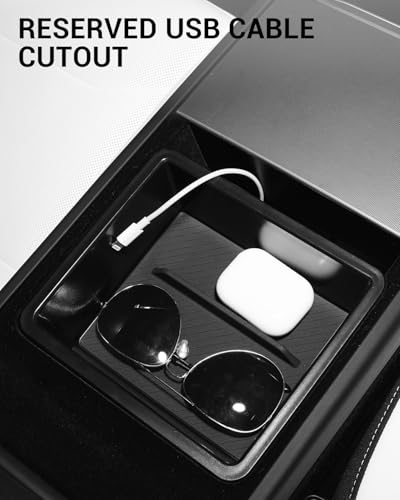Image of Motrobe 6PCS 2026 Center Console Organizer for Tesla Model Y Juniper (Only Premium & Performance 2025 /2026) Cup Holder Armrest Storage Box Under Seat Storage Box Model Y Juniper Accessories