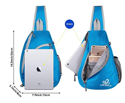 image for WATERFLY Crossbody Sling Bag Small Water Resistant Backpack Lightweigh