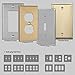 ENERLITES Toggle Light Switch Metal Wall Plate, Corrosion Resistant, Size 4-Gang 4.50