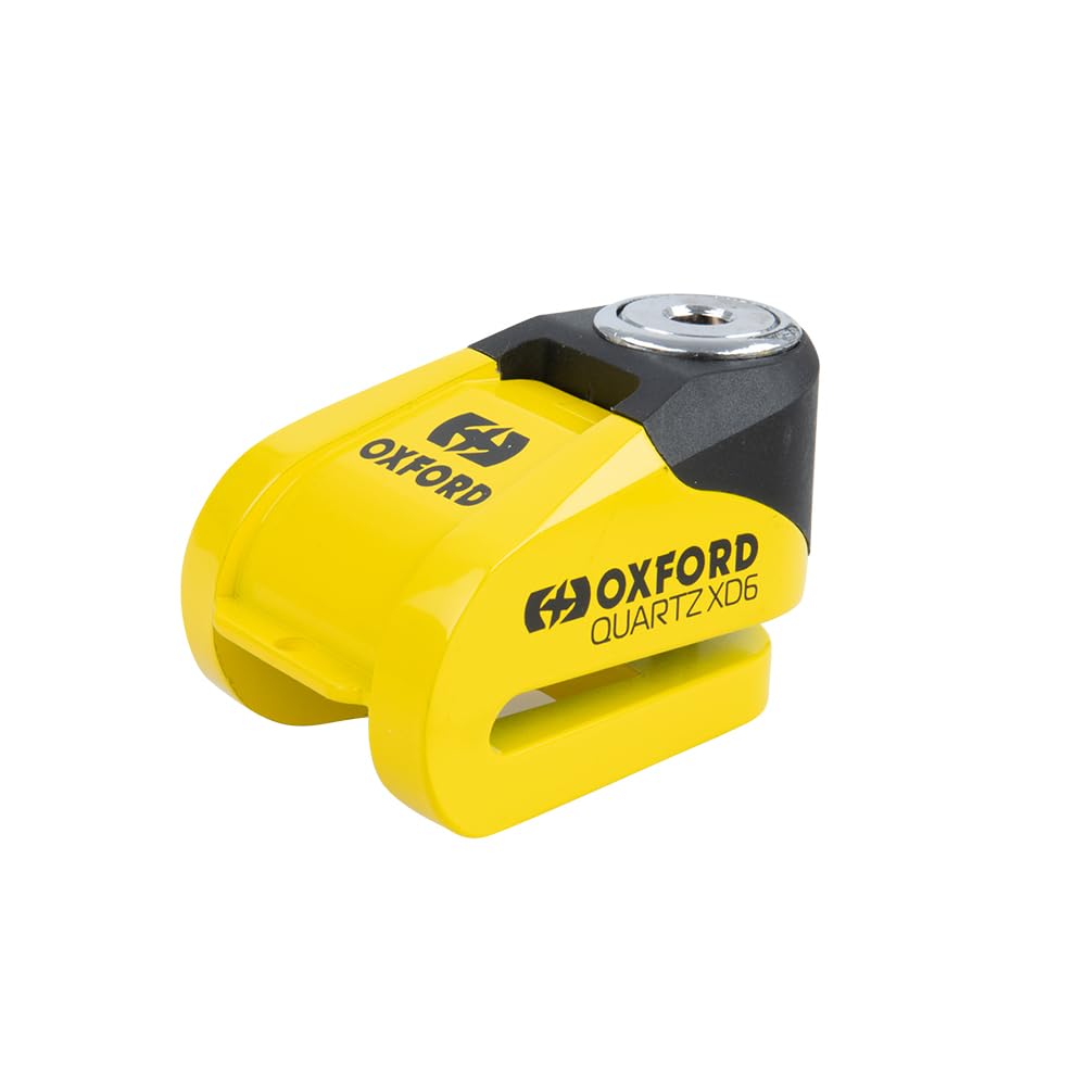 OXFORD LK265 - Quartz Disc Lock, Yellow/Black, 6mm
