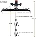 Power Mixer Pneumatic Agitator Clamp-On Drum Agitator Industrial-Grade Pneumatic Shaker Paint Stirring Tool，Paint Mixer, 3280W Electric Tank Stirring Machine with Folding Blades, for 1 Ton I