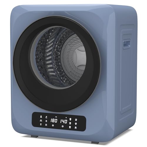 Image of VCJ Portable Dryer for Laundry, 12lbs Clothes Dryer with 6 Drying Modes & 8H Timer, LED Display 850W Front Load Compact Electric Dryer for Apartment, RVs, Dorms