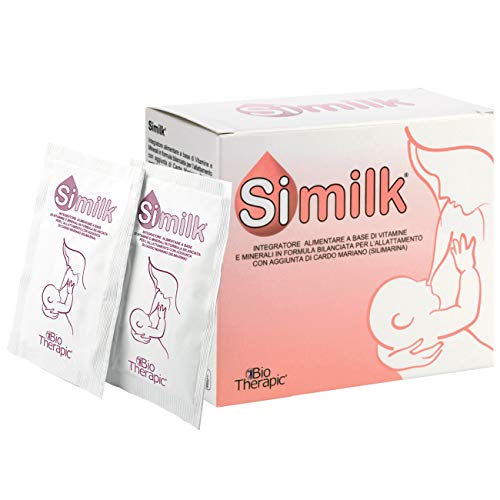 SIMILK BioTherapic® | Integratore Alimentare a Base di Vitamine e Minerali Specifico per l’Allattamento con aggiunta di Cardo Mariano | 30 Bustine | 1 Confezione