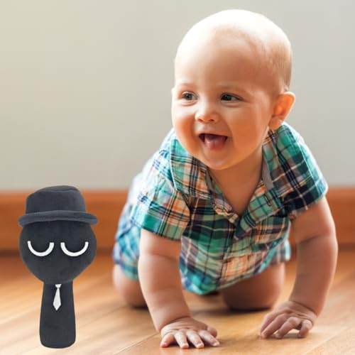 Image of TechMax Solution Sprunki Plush Toy (Black, 30 CM)