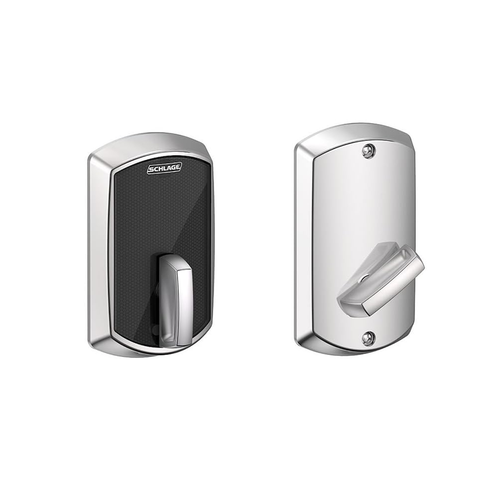 Pêne dormant intelligent électronique sans clé Schlage avec gâche 10116 Strike intégrée