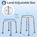 Loyoda FSA/HSA Eligible Swivel Shower Stool with Adjustable Height, Anti-Slip Round Shower Chair for Inside Shower, Tool Free Assembly Shower Seats for Adults, 300lbs