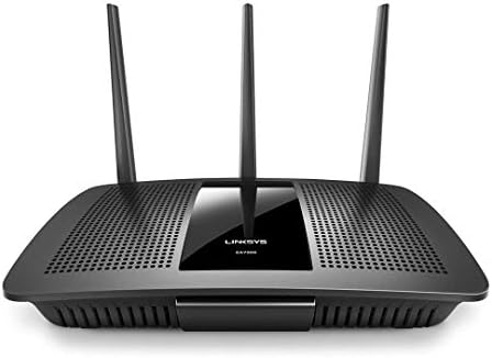 Linksys EA7300 Max-Stream: AC1750 Dual-Band Wi-Fi Router, Gigabit Ethernet Ports, 1,500 square-foot Range, 10 Devices, MU-MIMO (Black)