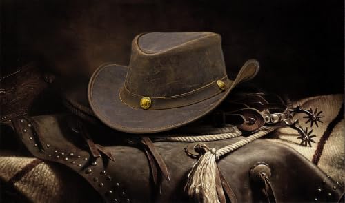 Image of HADZAM Leather Cowboy hat Shapeable into Outback hat, Australian Hats for Men & Women