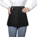 Bafelia Barber Apron with 6 Pockets, Waterproof and Bleach-proof Hair Stylist Apron for Men Women,Hairdresser Apron for Cosmetology (Black)