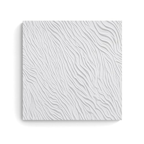 Jubonexis Lienzo decorativo para pared, diseño de cebra blanca, suave, con textura de rayas en relieve, cuadro estético para sala de estar, decoración de granja, 40 x 40 cm, sin marco