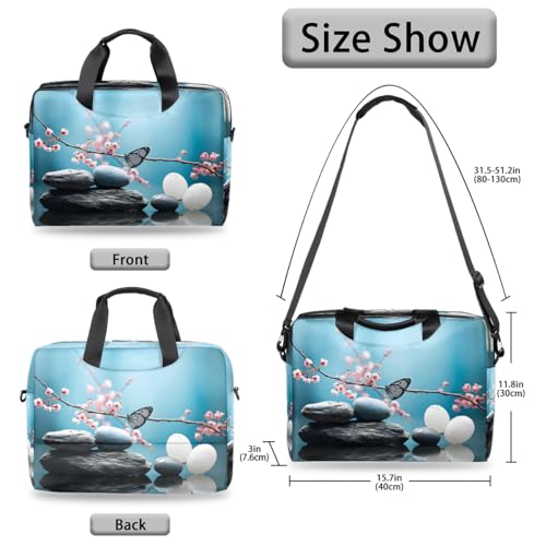 Maletín para laptop 15.6-16 pulgadas con diseño floral miniatura 6