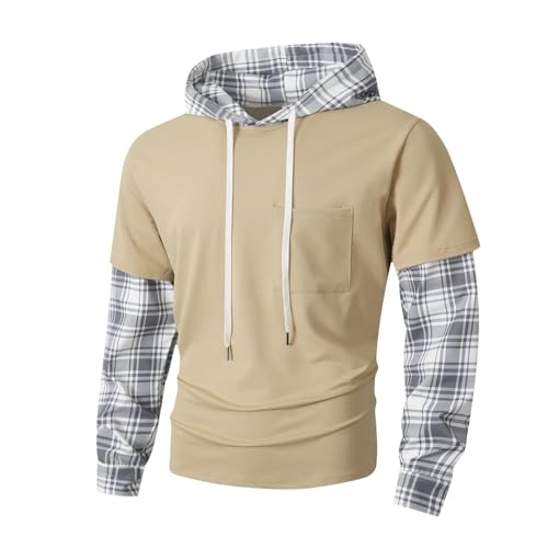 Sudadera anti UV hombre con capucha beige XL para exteriores