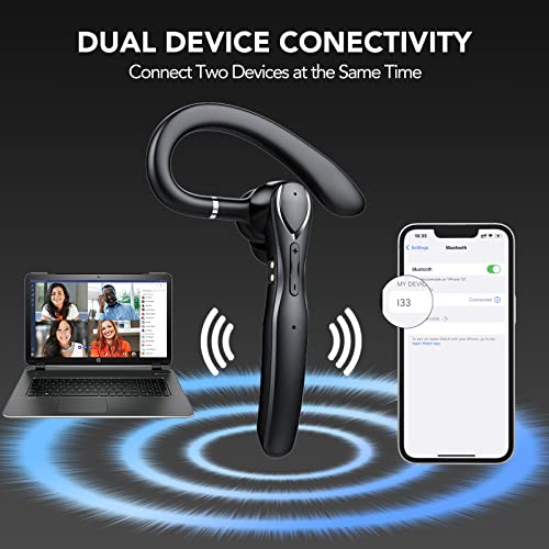 Bluetooth-Headset Cascho mit Mikrofon und langer Akkulaufzeit