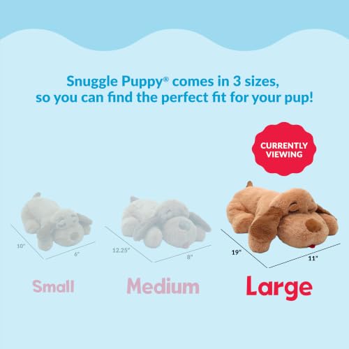 Image of Snuggle Puppy Heartbeat Toy, Calming Comfort, Large Breeds - Biscuit