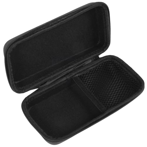 EXCEART Microphone Carrying Case Microphone Protective Bag with Shockproof Lining Waterproof Storage Case Mesh Pocket for Charging Cord Earphones Travel and Business 7.28X3.54X1.77 in