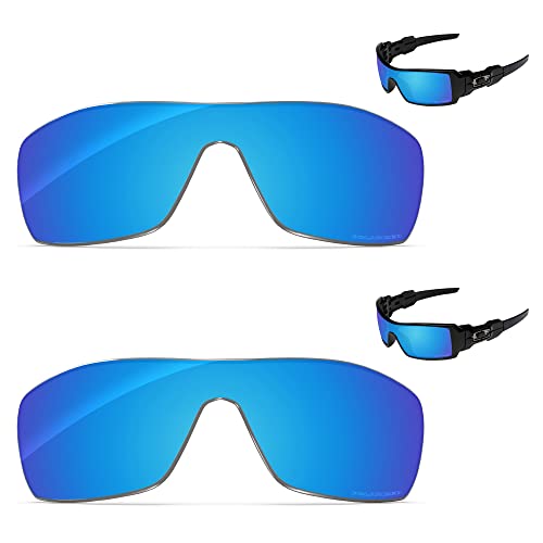 Image of Performance Replacement Lenses Compatible with Oakley Oil Rig, Polarized, UV Protection, Anti-Scratch